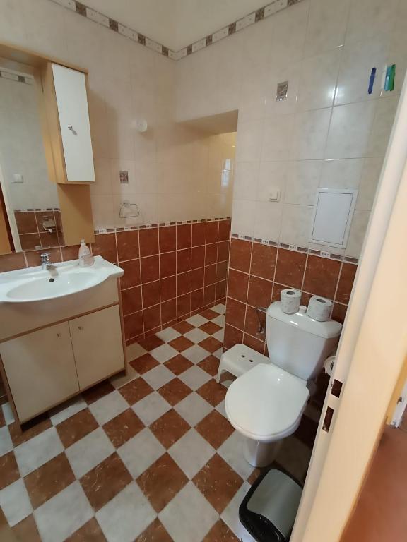 Koupelna v ubytování Penzion Jáchymov Pod Lanovkou