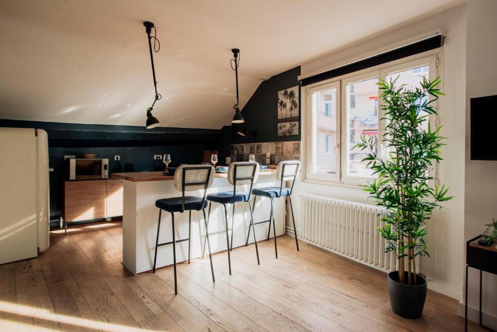 Posedenie v ubytovaní Loge du Pré Carré - hypercentre