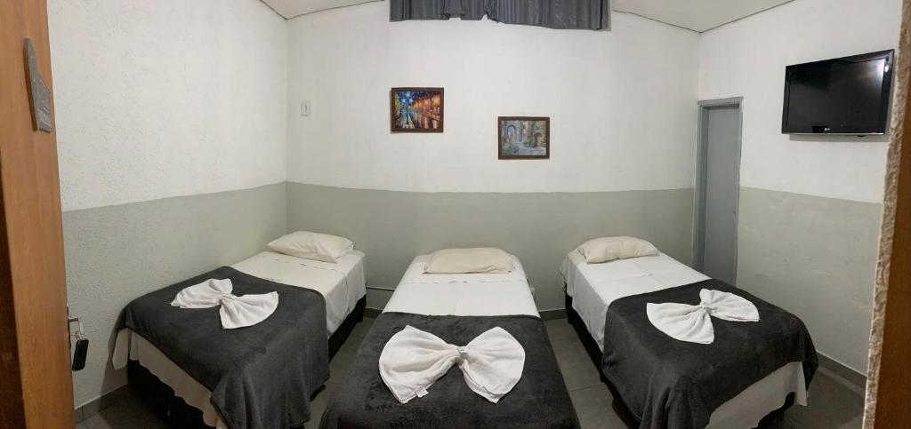 Krevet ili kreveti u jedinici u objektu Hotel GranDourados