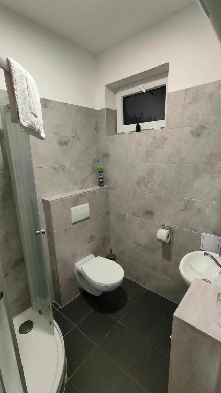 Koupelna v ubytování Apartmány u golfu