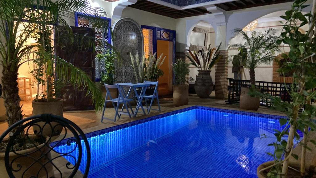Bazén v ubytování Le riad de Salima, Noor Es Saadi design nebo v jeho okolí