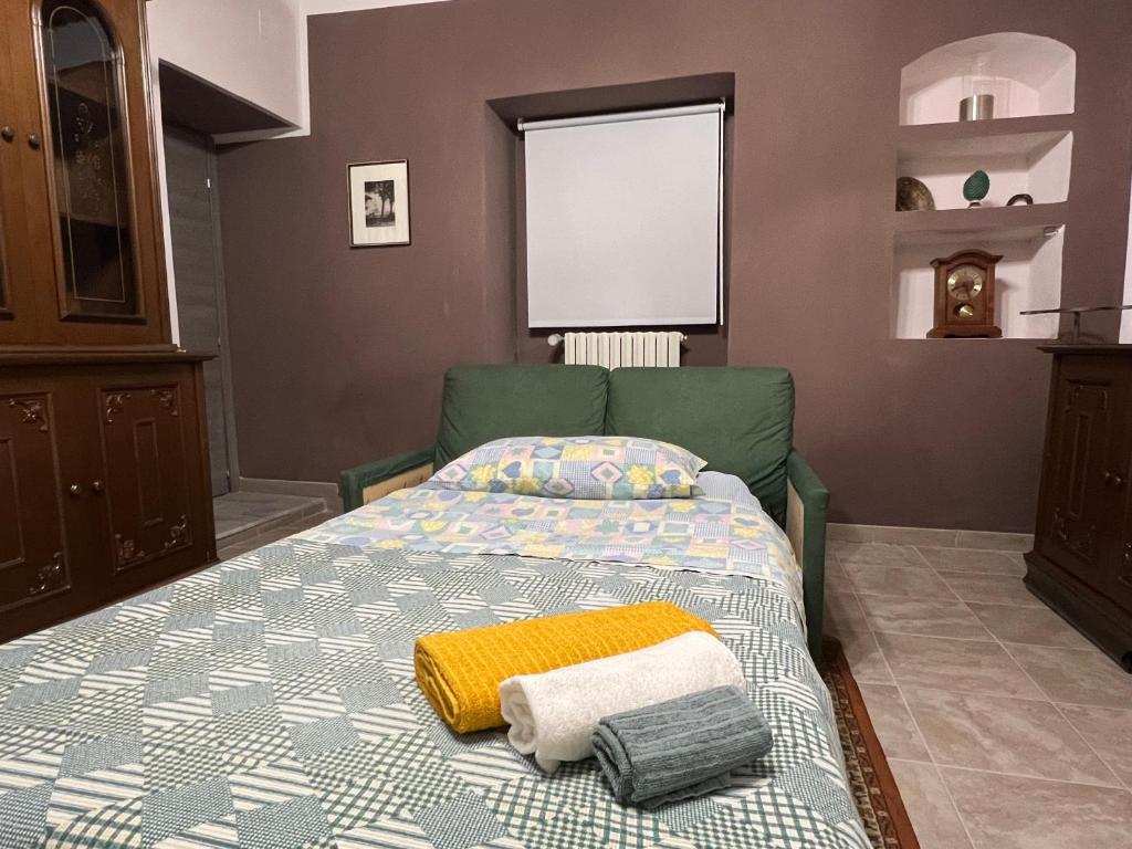 Postel nebo postele na pokoji v ubytování Casa di Mirto