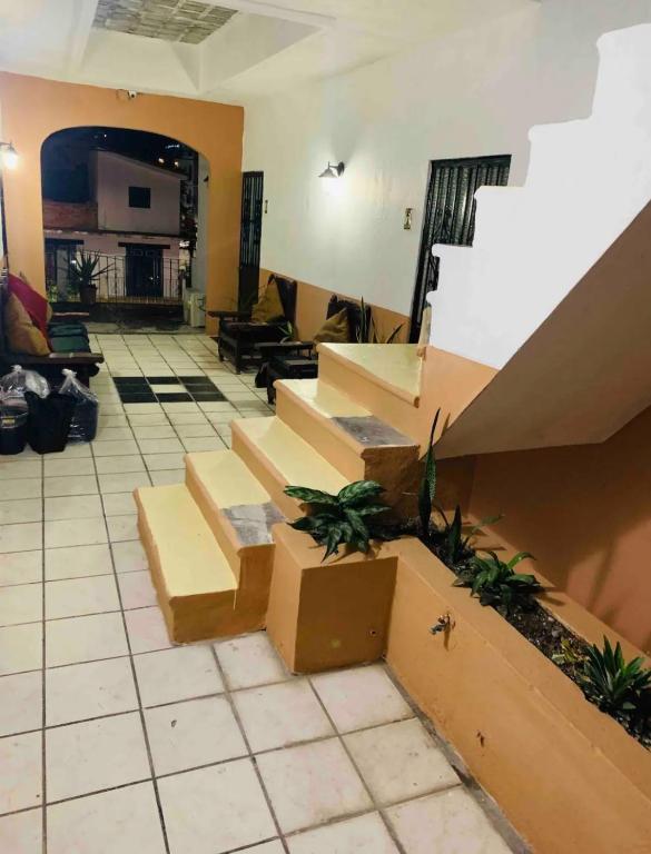 Posezení v ubytování 08 Habitación Independiente en Zona Romántica a solo 3 cuadras de la playa