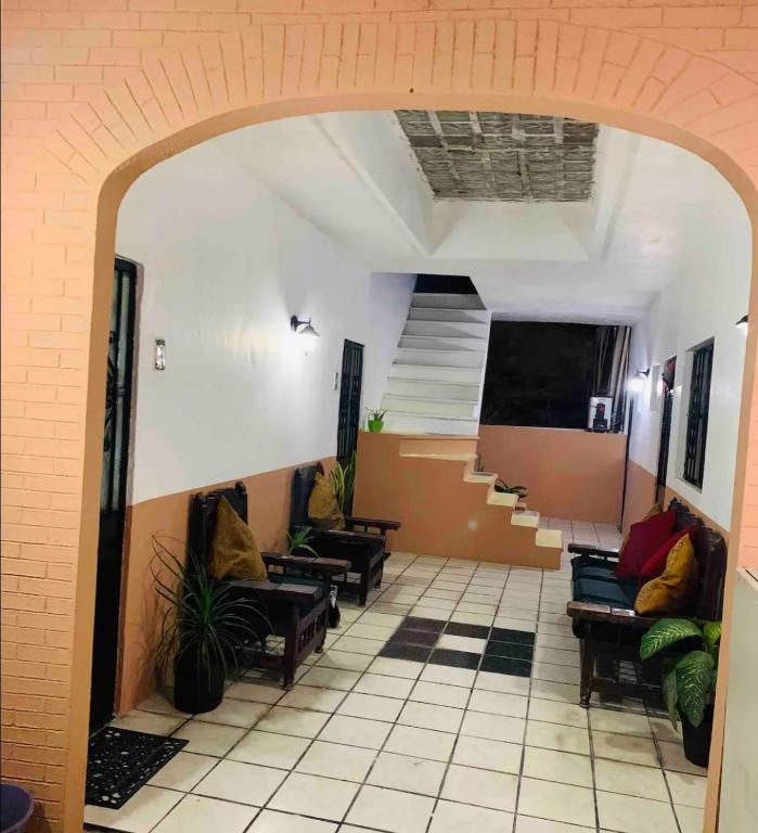 Posezení v ubytování 08 Habitación Independiente en Zona Romántica a solo 3 cuadras de la playa