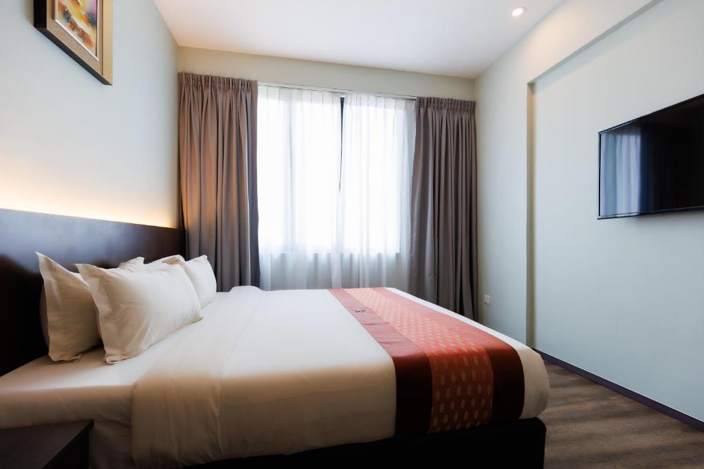 TV a/nebo společenská místnost v ubytování 56 Hotel