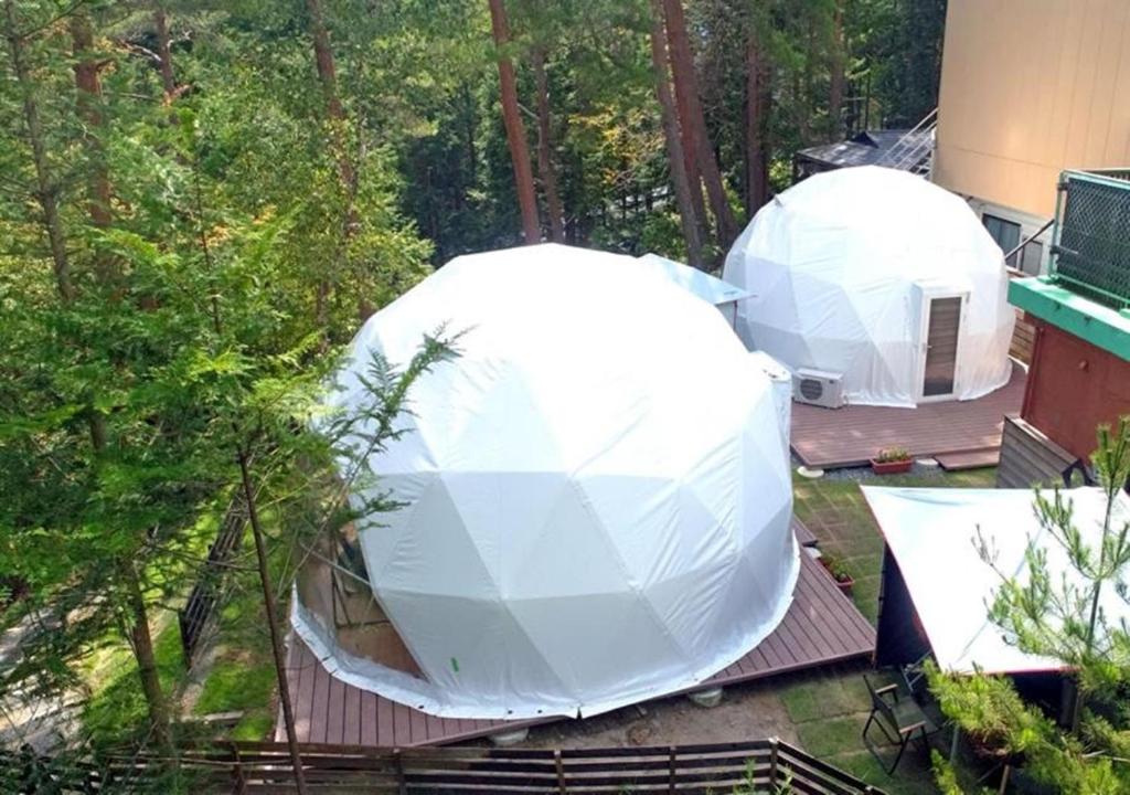 Zahrada ubytování glampark Morinoyado Nagano