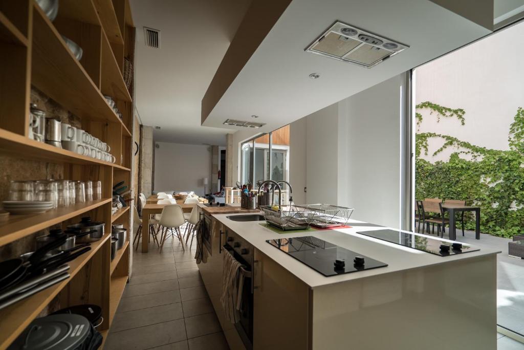 A kitchen or kitchenette at Youth Hostel Jávea