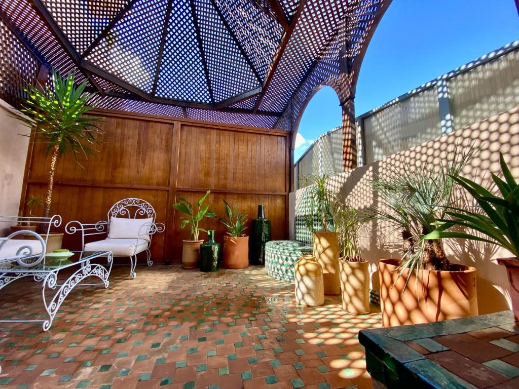 Patio nebo venkovní prostory v ubytování Riad Zamane Fès - Boutique & Spa