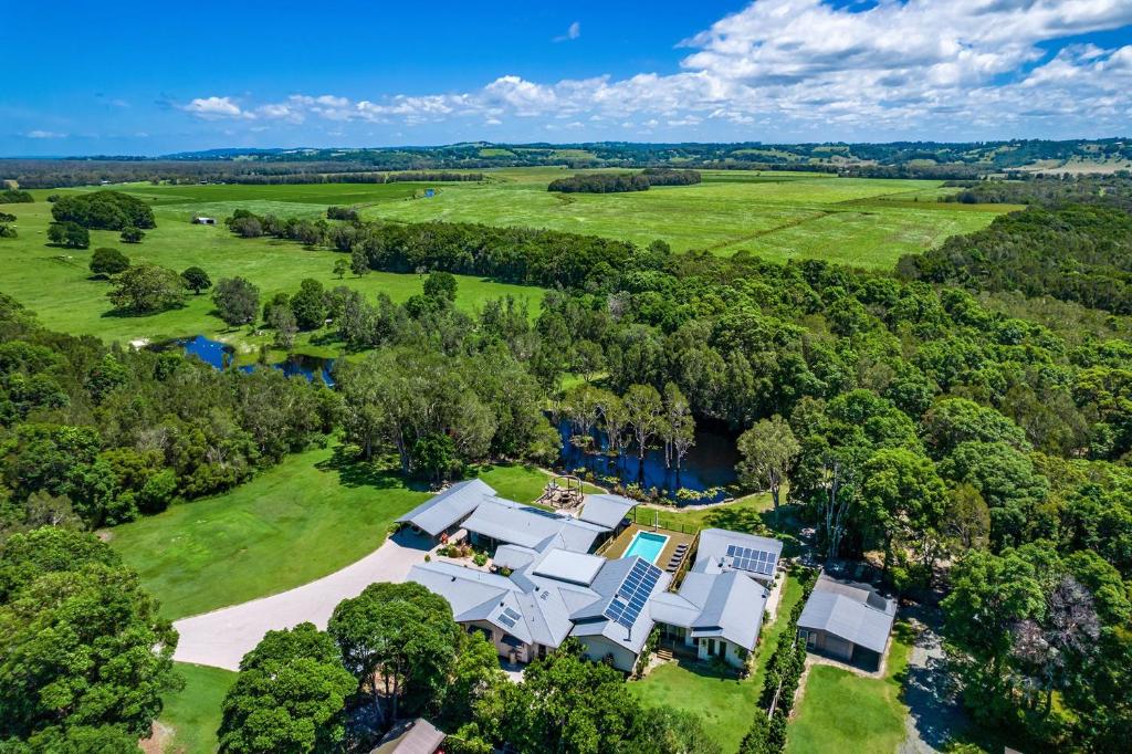 an aerial view of a large estate with a house at A Perfect Stay - Lennox Coastal Retreat in Lennox Head