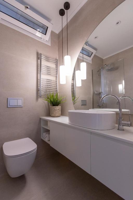 Koupelna v ubytování Frosini Seafront Loft