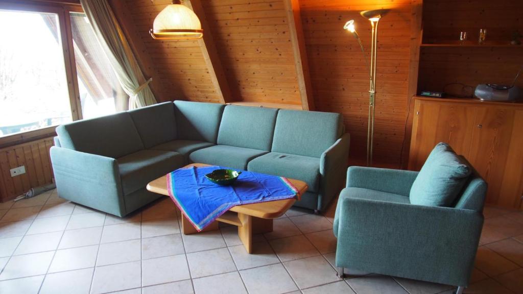 Χώρος καθιστικού στο Fereinhaus Strandkobolt