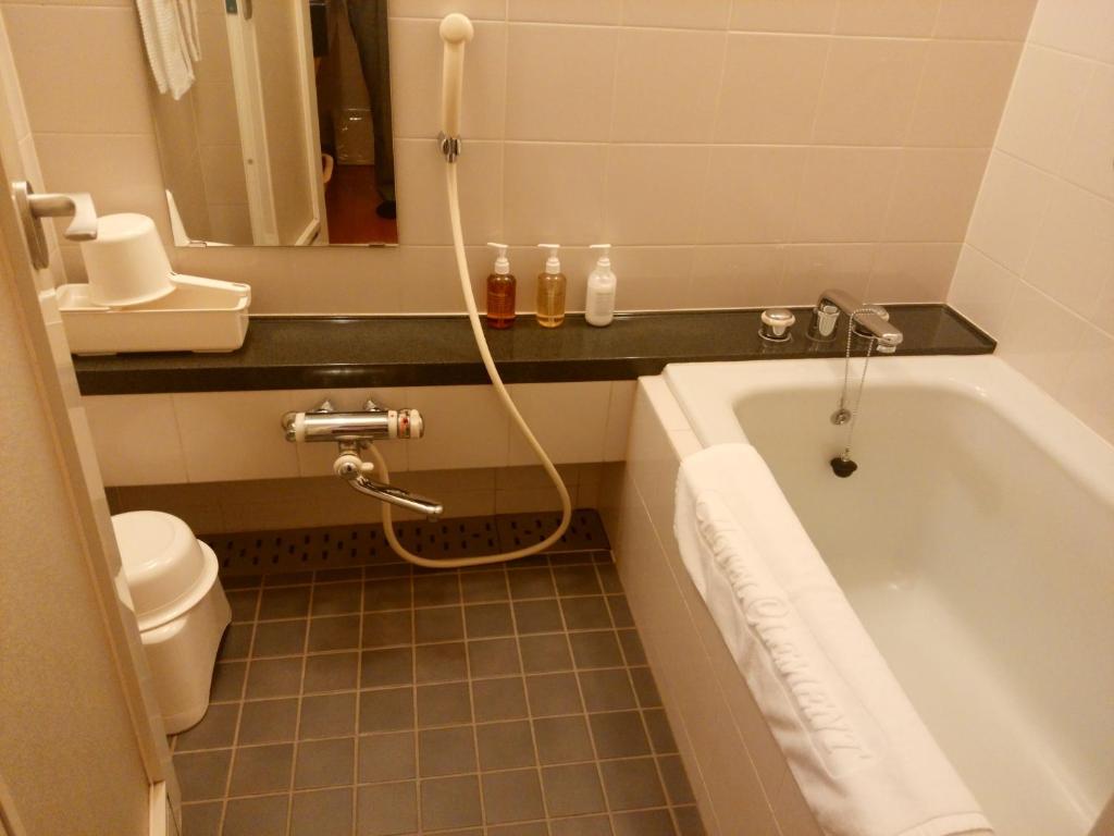 Koupelna v ubytování JR Hotel Clement Tokushima
