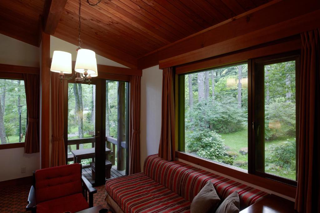 Posezení v ubytování Tateshina Tokyu Hotel