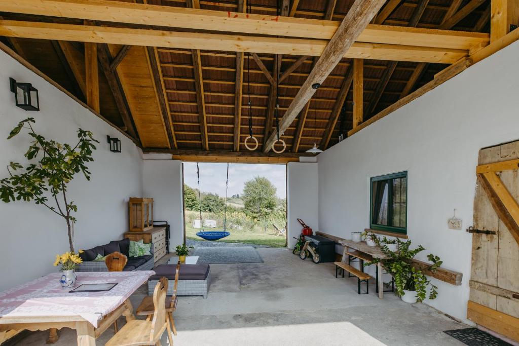 Zahrada ubytování Käferberghof im Burgenland, Komfortzimmer mit Frühstück, Bed & Breakfast, Urlaub am Bauernhof