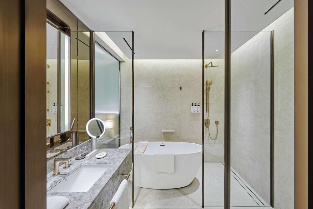 Koupelna v ubytování Wyndham Grand Busan