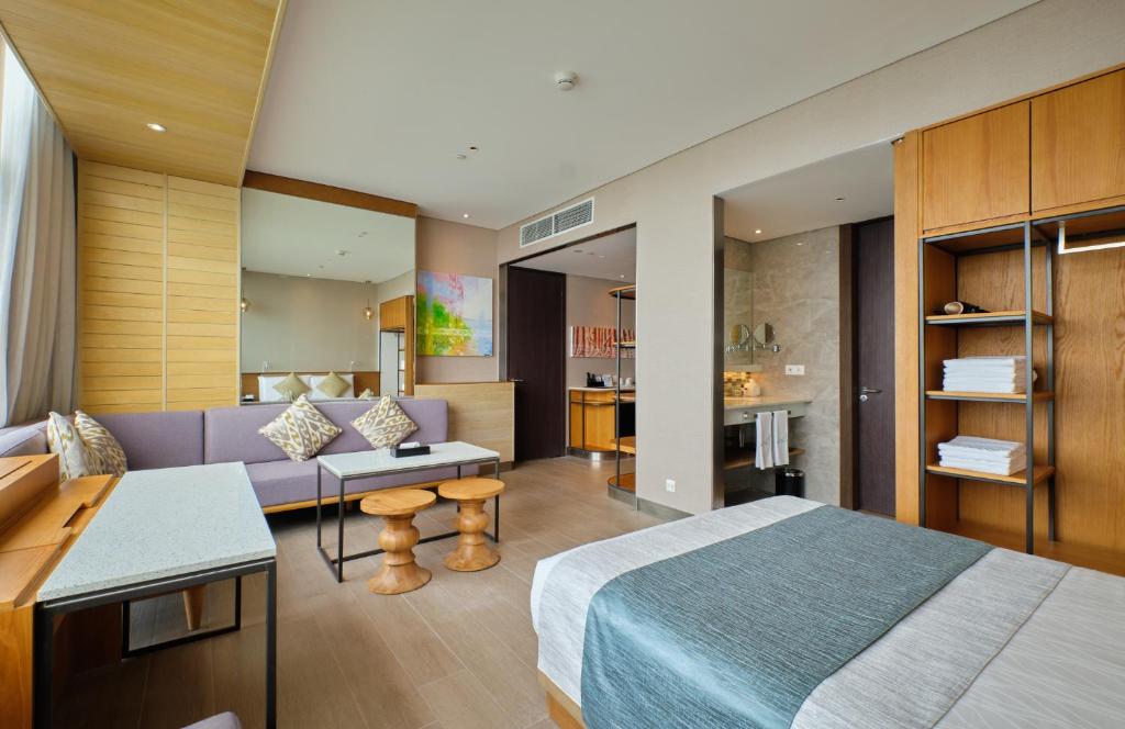Postel nebo postele na pokoji v ubytování Hotel H2O