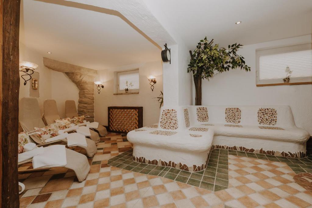 Posezení v ubytování B&B Hotel Die Bergquelle