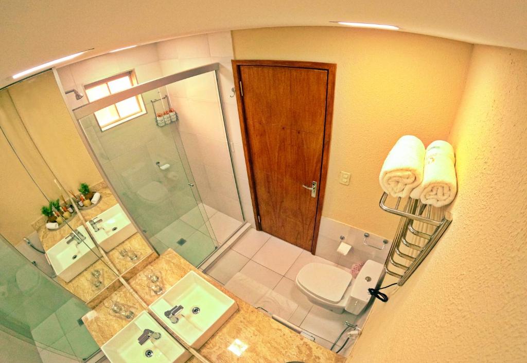 Koupelna v ubytování Lasuiza Suites