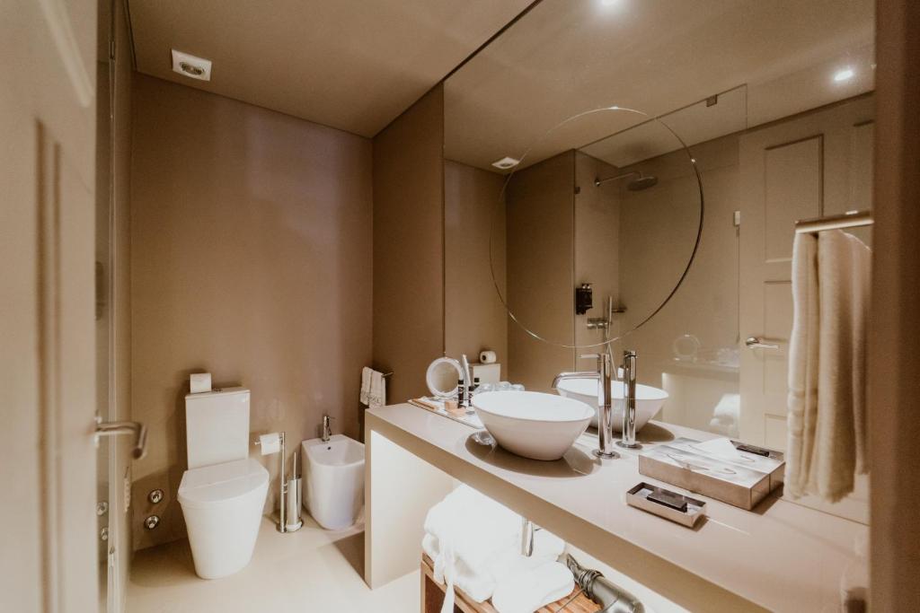 Koupelna v ubytování Hotel da Oliveira