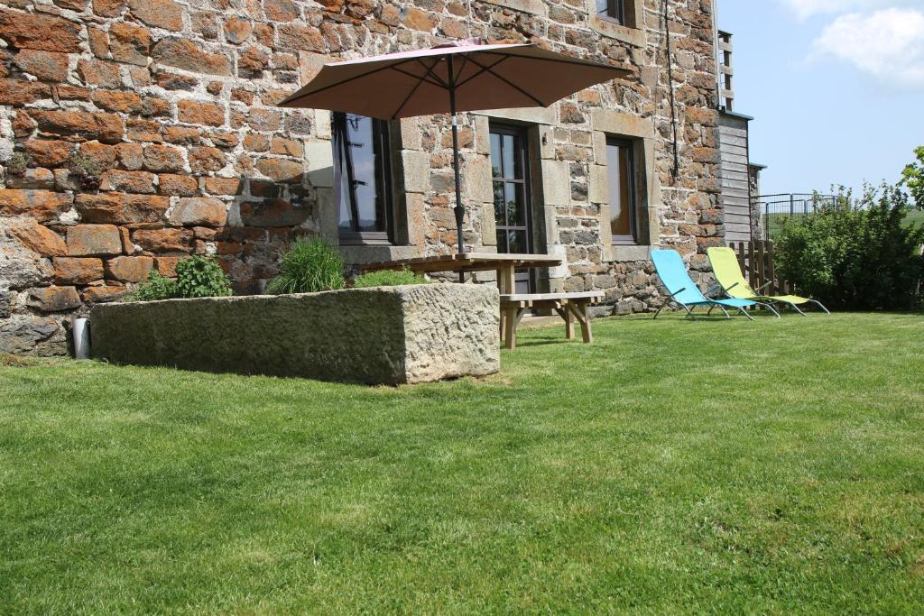 Zahrada ubytování Gîte des Cabr'éoles