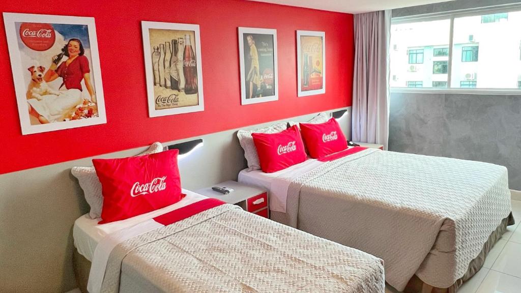 Cama ou camas em um quarto em Nord Luxxor Cabo Branco