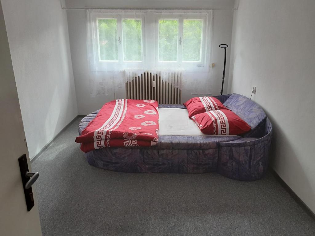 Postel nebo postele na pokoji v ubytování Vila Pelant