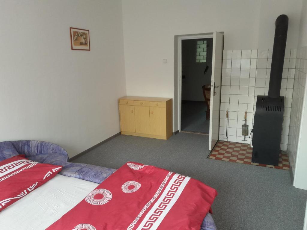 Postel nebo postele na pokoji v ubytování Vila Pelant