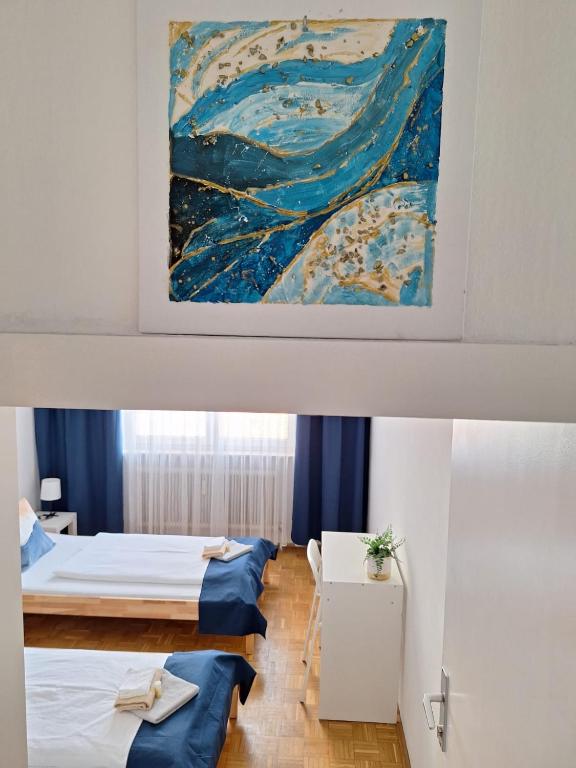 Ein Bett oder Betten in einem Zimmer der Unterkunft BrightCenterApartment
