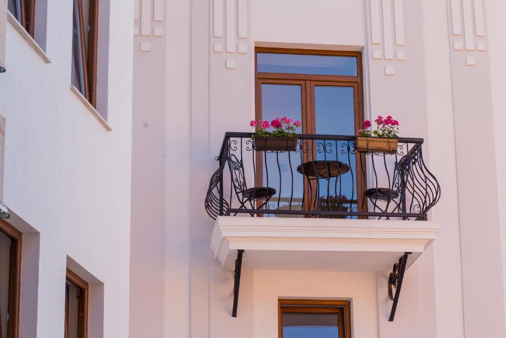 Balkón nebo terasa v ubytování Hotel Hana