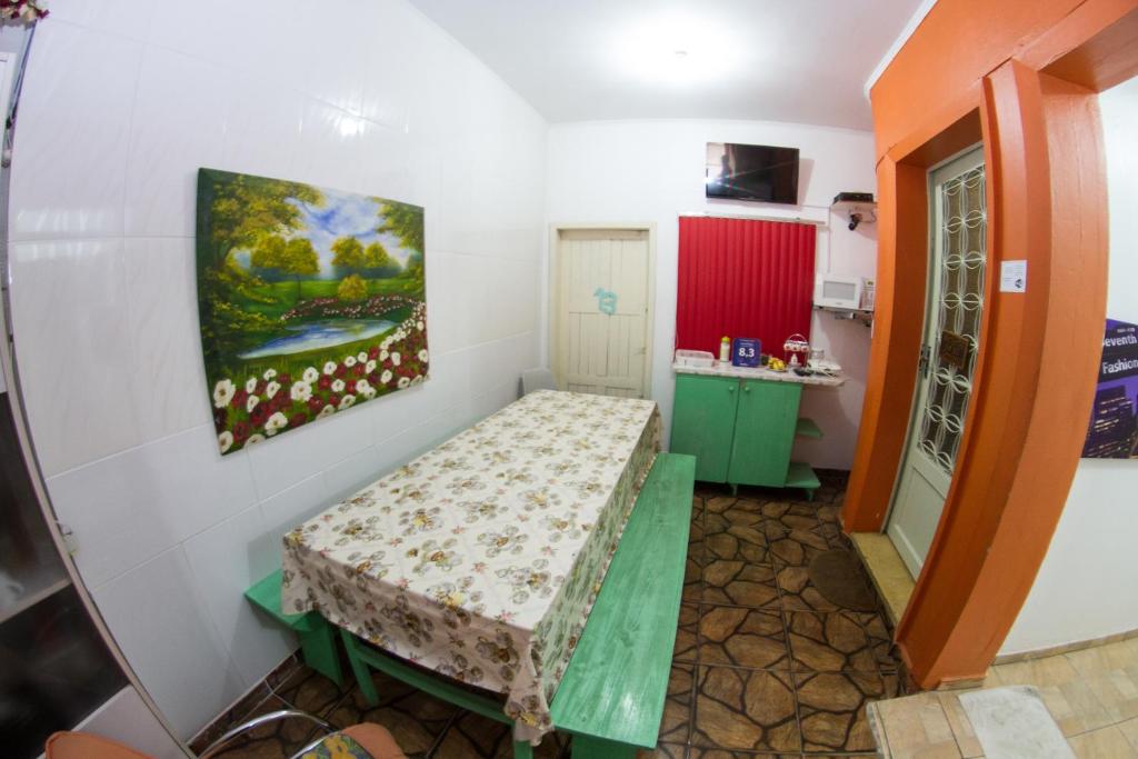 Postel nebo postele na pokoji v ubytování Pousada Polônia