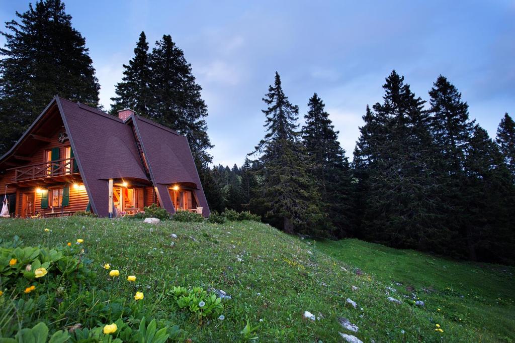 Zahrada ubytování Chalet Alpinka