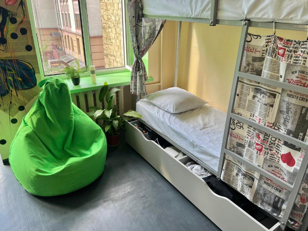 Postelja oz. postelje v sobi nastanitve Amely Hostel
