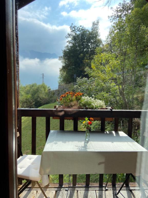 Balkón nebo terasa v ubytování B&B Marcellina