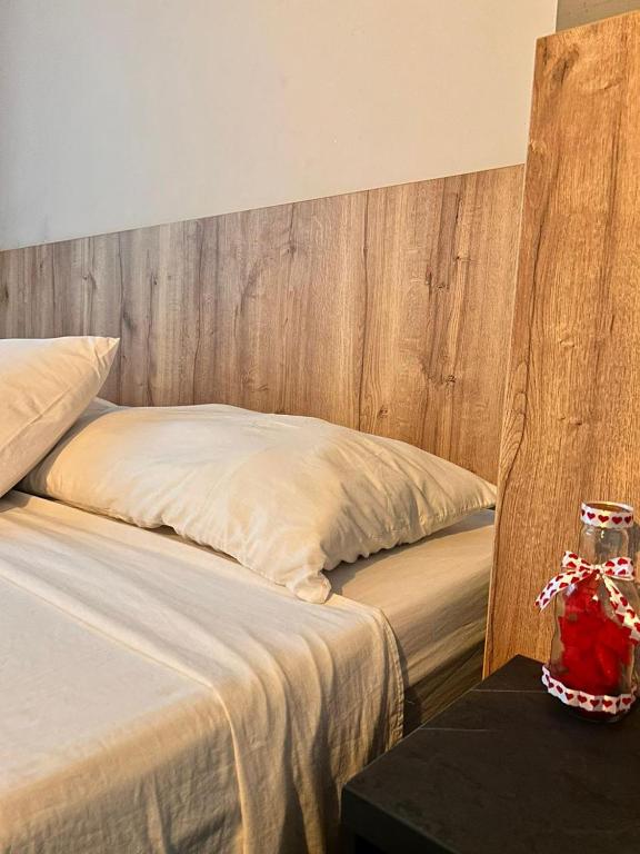 Postel nebo postele na pokoji v ubytování Seven hotel