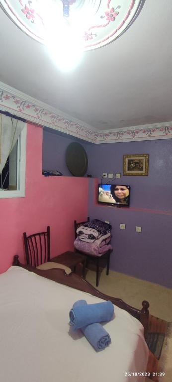 Cama o camas de una habitación en Casa Lotfi
