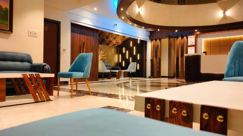 Posezení v ubytování Hotel Swamiraj