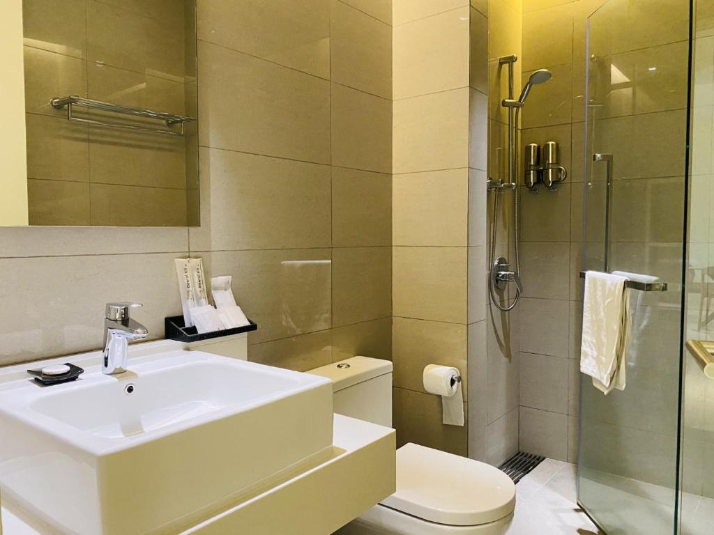 Koupelna v ubytování Tribeca Serviced Hotel by Millennium