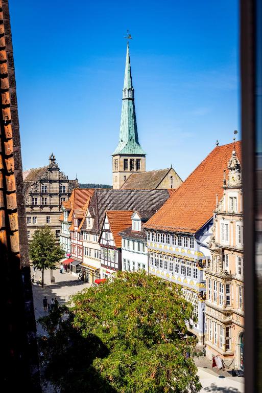 Nespecifikovaný výhled na destinaci Hameln nebo výhled na město při pohledu z hotelu