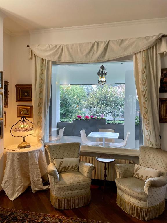 Posezení v ubytování B&B Villa Tersius