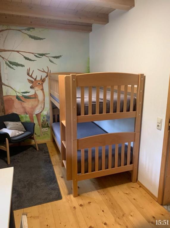 Postel nebo postele na pokoji v ubytování Moarhof Ferienwohnung1