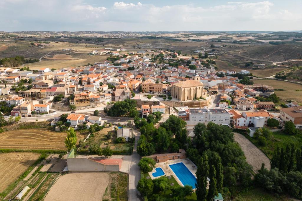 Letecký snímek ubytování Casa Rural Alvaro