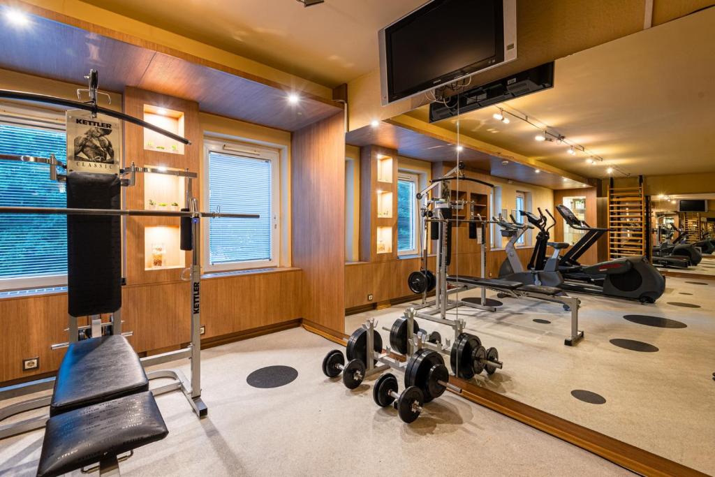Fitness centrum a/nebo fitness zařízení v ubytování Castrum Hotel Székesfehérvár