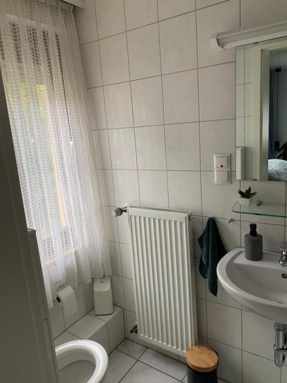 Koupelna v ubytování Gasthaus L&A Kunz