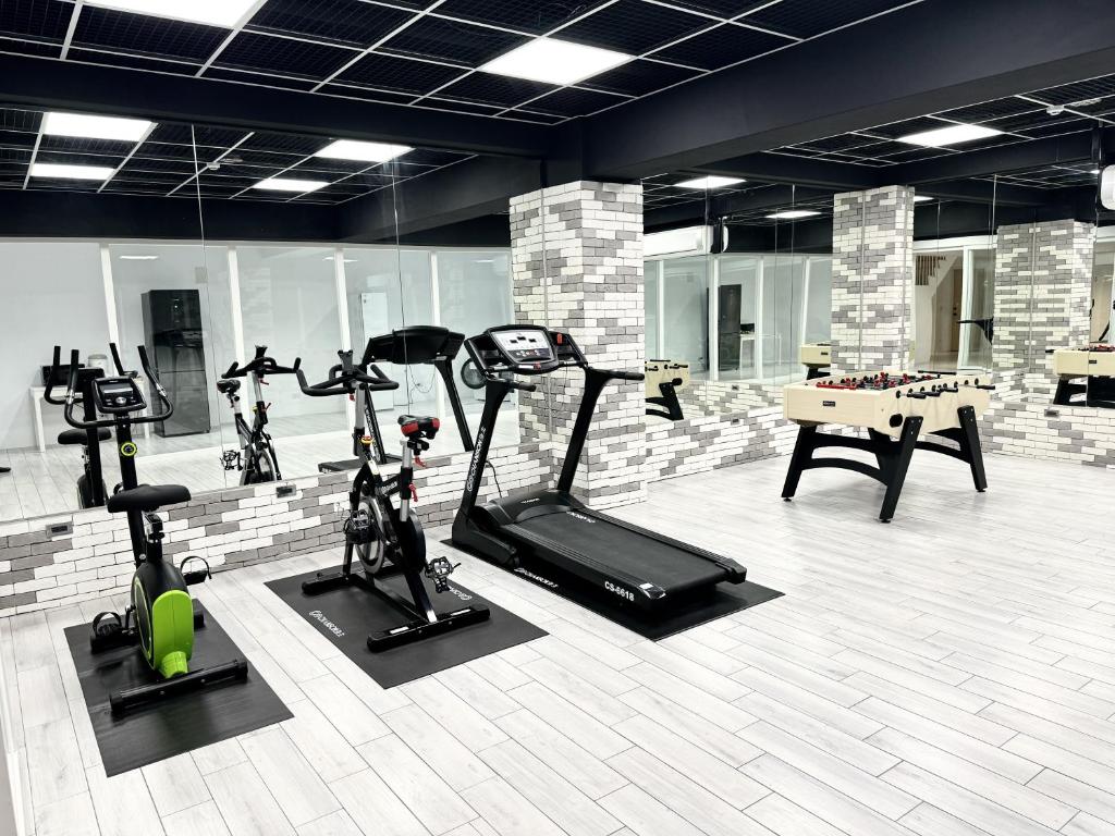 Fitness centrum a/nebo fitness zařízení v ubytování Little Greece