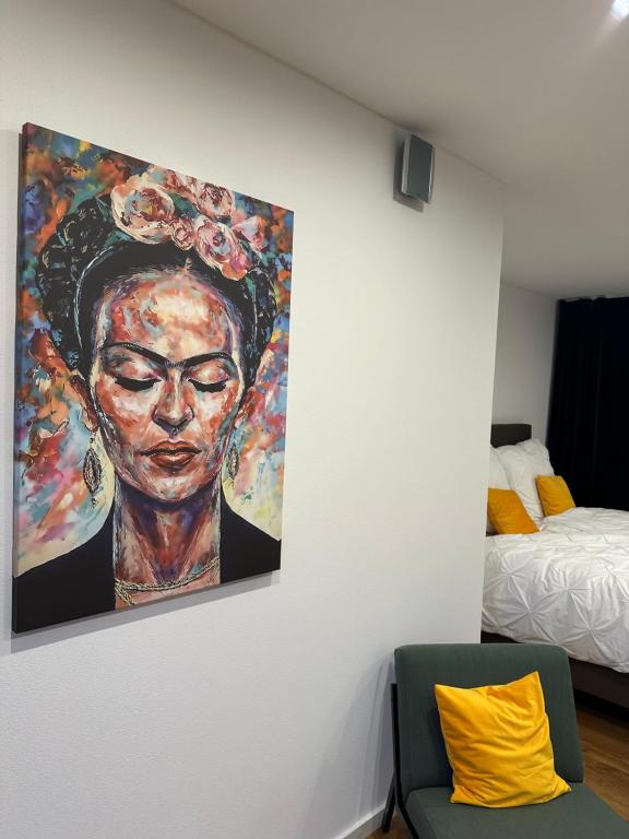 Χώρος καθιστικού στο Flussbett - Appartement an der Mosel