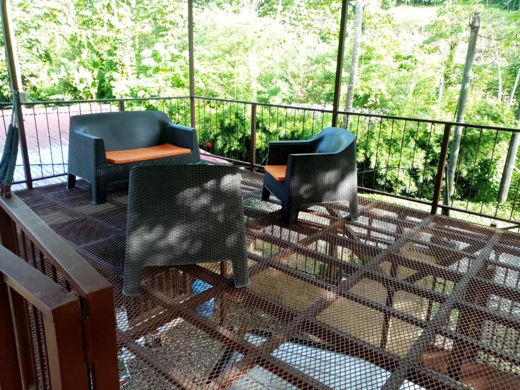 Balkón nebo terasa v ubytování La Casita