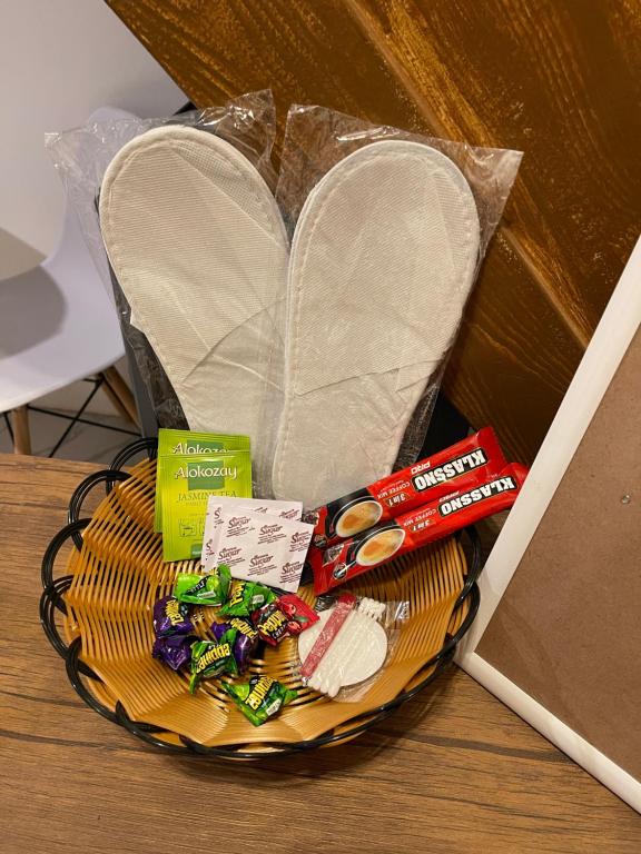 a basket filled with candy and a heart at ANDRO'S LOFT near General Santos City Airport in General Santos