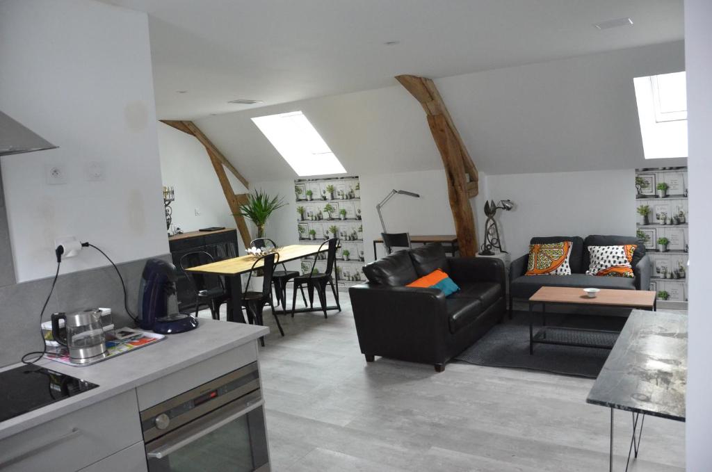 Kuchyň nebo kuchyňský kout v ubytování habitation style industruel