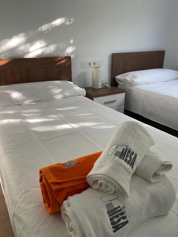 Postel nebo postele na pokoji v ubytování LA MESA