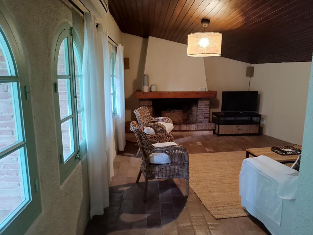 Posezení v ubytování Casa Peratallada